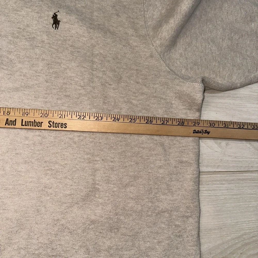 Polo Ralph Lauren Men's Quarter Zip Cream Sweater Size 3XLT Tall‎ Preppy Spring